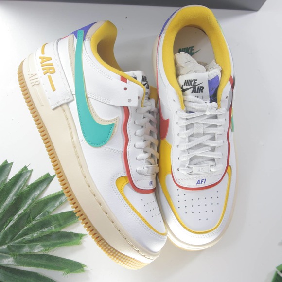 Nike Shoes - Nike Af1 Low Shadow White Yellow Purple Womens Sneakers 003251 6.5Womens/5 Youth